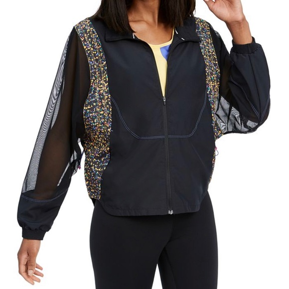 Nike Jackets & Blazers - NIKE running mesh jacket adjustable XS super cute packable track jacket sheer